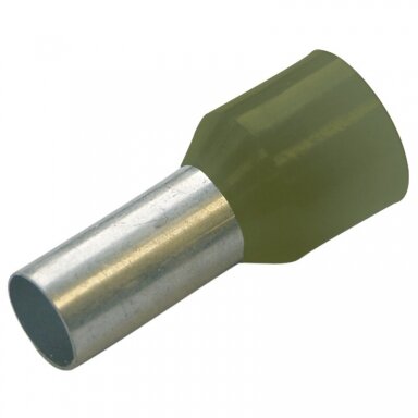 Izoliuotas laido antgalis (II, Vokiškas spalvų standartas) 50 mm², 20 mm, Žalias, 25 vnt. Izoliuotas laido antgalis (II, Vokiškas spalvų standartas) 50 mm², 20 mm, Žalias, 25 vnt.