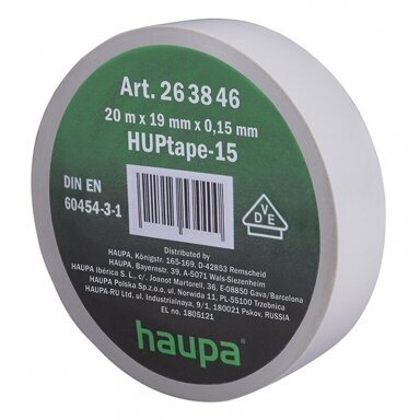 Lipni juosta (izoliacija) 19 mm x 20 m VDE (plati) Pilka Lipni juosta (izoliacija) 19 mm x 20 m VDE (plati) Pilka