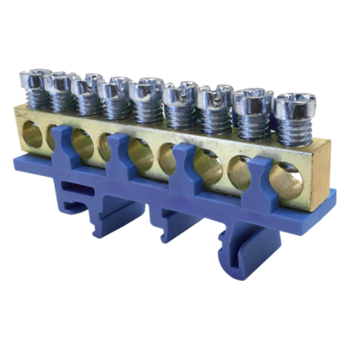N9 nulinis gnybtas 9x16mm² mėlynas IP00 N9 nulinis gnybtas 9x16mm² mėlynas IP00