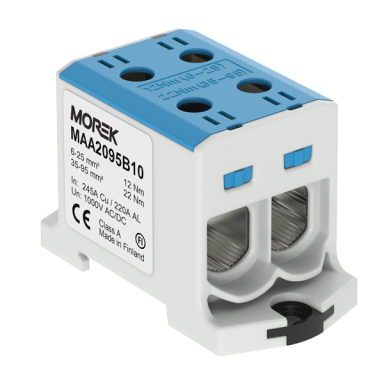 OTL95-2 gnybtas 2xAl/Cu 6-95mm² 1000V mėlynas OTL95-2 gnybtas 2xAl/Cu 6-95mm² 1000V mėlynas