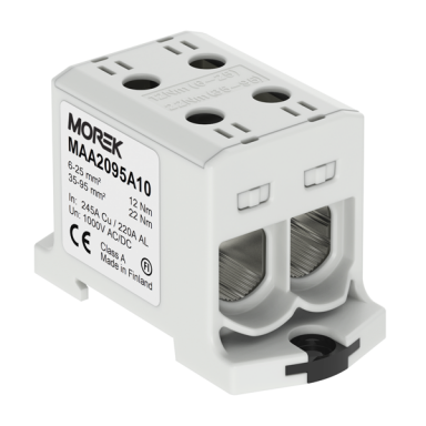 OTL95-2 gnybtas 2xAl/Cu 6-95mm² 1000V pilkas OTL95-2 gnybtas 2xAl/Cu 6-95mm² 1000V pilkas
