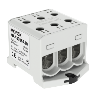 OTL95-3 gnybtas 3xAl/Cu 6-95mm² 1000V pilkas OTL95-3 gnybtas 3xAl/Cu 6-95mm² 1000V pilkas