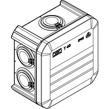 Paskirstymo/komutacinė dėžutė, T40, 90x90x52, IP55