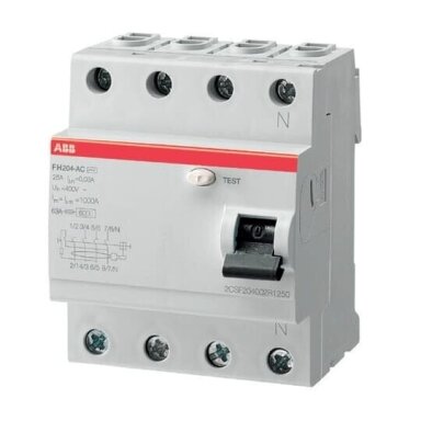 Srovės nuotėkio relė FH204 AC-25/0.03 Srovės nuotėkio relė FH204 AC-25/0.03
