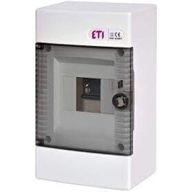 Virštinkinis plastikinis skydelis ECT (IP40) 4 mod. skaidriom durelėm (ECT4PT)
