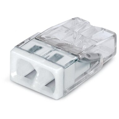 WAGO COMPACT 2 laidų jungtis 0,5-2,5 mm², 100 vnt. WAGO COMPACT 2 laidų jungtis 0,5-2,5 mm², 100 vnt.