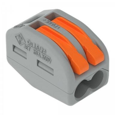 WAGO Universali 2 laidų jungtis 0,08-4 mm² (iki 4 mm² laidui) (seno tipo), 50 vnt. WAGO Universali 2 laidų jungtis 0,08-4 mm² (iki 4 mm² laidui) (seno tipo), 50 vnt.