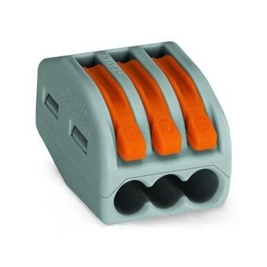 WAGO Universali 3 laidų jungtis 0,08-4 mm² (iki 4 mm² laidui) (seno tipo), 50 vnt. WAGO Universali 3 laidų jungtis 0,08-4 mm² (iki 4 mm² laidui) (seno tipo), 50 vnt.